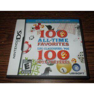 100 All-Time Favorites (Nintendo DS, 2009) with case but no manual
